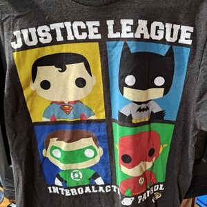 Justice League Funko Pop Graphic Tee  T-Shirt Size Large